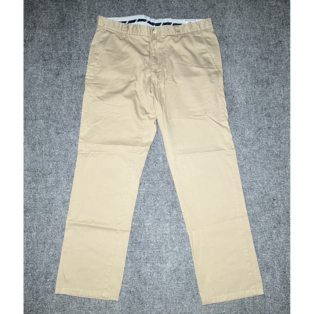 Southern Tide Skipjack Chino Pants Men 36x31 Pima Cotton Modal Beige Brown